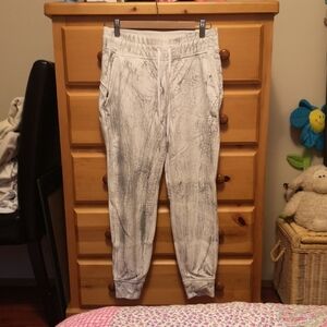 lululemon athletica White and Gray Track Pants